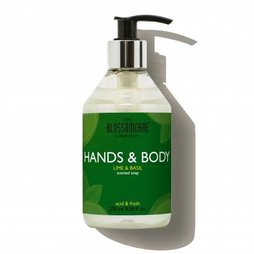 LIME & BASIL HANDS & BODY SOAP 275 ML.