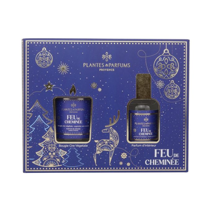 GIFTBOX CHRISTMAS FEU DE CHEMINÉE