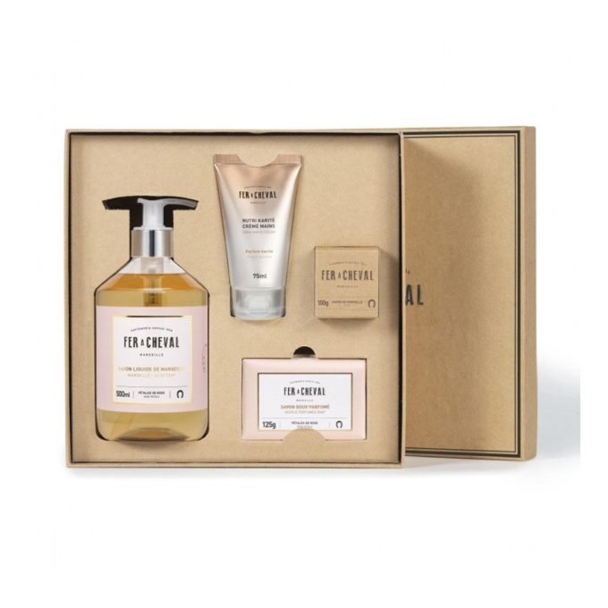 GIFTBOX ROSA TERCIOPELADA HANDS, FACE & BODY