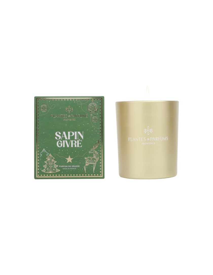 GIFTBOX CHRISTMAS SAPIN GIVRE CANDLE 180 G